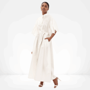 Lueur Ivory Shirt Gown