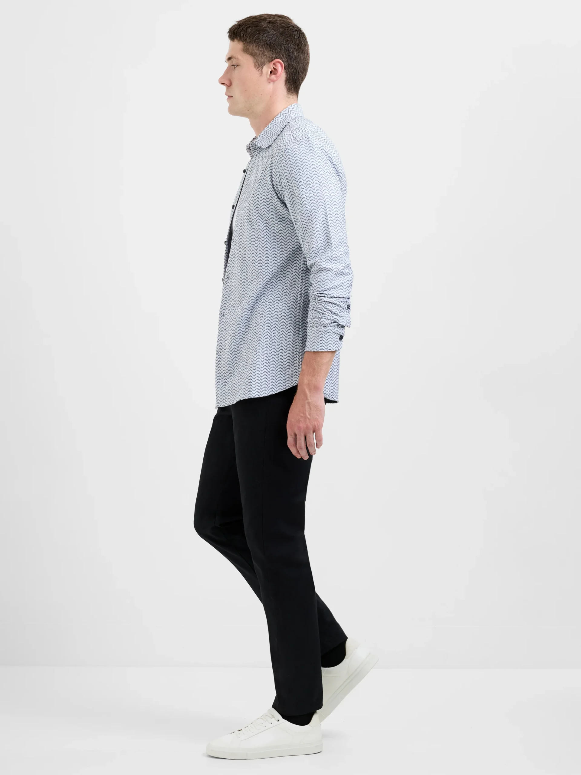 Structured Chino Trousers - Image 4