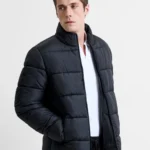 Funnel Neck Recycled Puffer Jacket