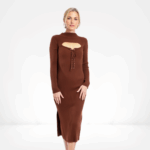 Mahogany Lace-Front Midi